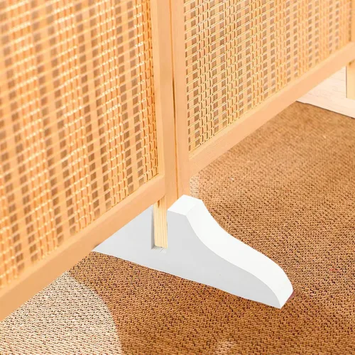 Miniatura 3 de 4 soportes plegables para separar habitaciones, soporte plegable para pantalla de privacidad, soporte de madera para divisor de habitación