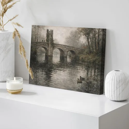 Miniatura 143 de wall26 Prado con álamos por Claude Monet - Arte moderno impresionista, arte en lienzo para el hogar, 12 x 18 pulgadas