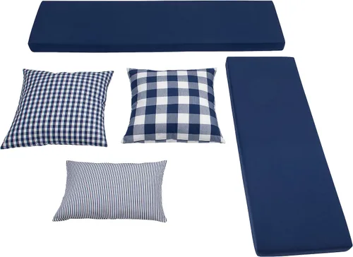 Miniatura 20 de Linon Harris Beige 2 piezas de cojín para rincón con 3 almohadas de acento coordinadas de Linon - Solo se ajusta a la colección Harris Nook
