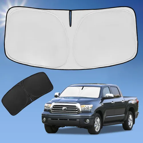 Miniatura 187 de para Dodge RAM 1500 2019-2024 2025 2026 Parasol Parasol para Parabrisas Cubierta - 4 Capas Parasol para Ventana Delantera para RAM1500 2Puertas