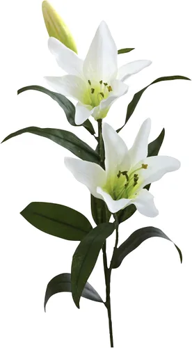 Miniatura 2 de Nearly Natural Flor artificial de lirio de 26.5 pulgadas (juego de 12)