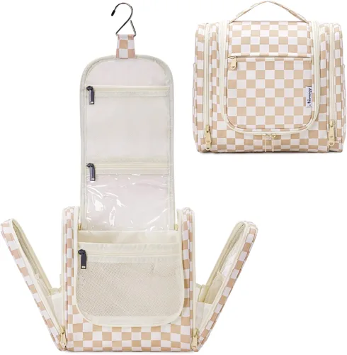 Miniatura 11 de Bolsa de Aseo Colgante Narwey para Mujeres, Organizador de Maquillaje de Viaje, Bolsa de Artículos de Aseo para Cosméticos, Accesorios Esenciales