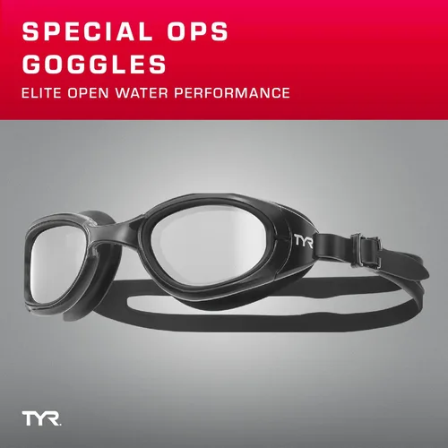 Miniatura 2 de TYR Special Ops 2.0 Swim Goggles – Racing Goggles for Adults, Anti-Fog, UV Protection, Mirrored & Non-Mirrored Lenses Blanco