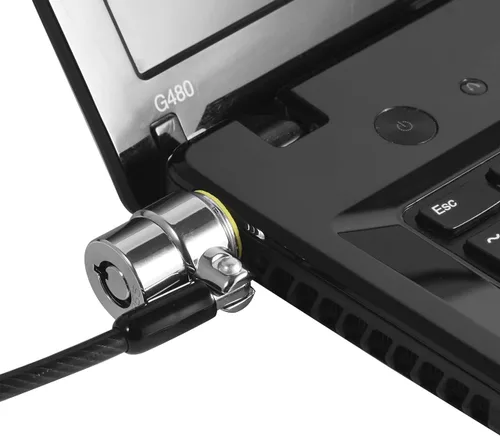 Miniatura 5 de Candado de Cable para Laptop, Cable de Seguridad de Hardware con Llaves, Cerradura de Combinación Antirrobo para Laptop y Monitor Compatible