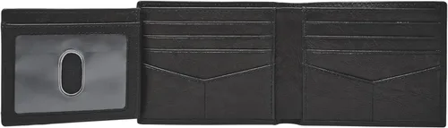 Miniatura 17 de Fossil Billetera plegable de cuero para hombre con ventana de identificación abatible para hombres