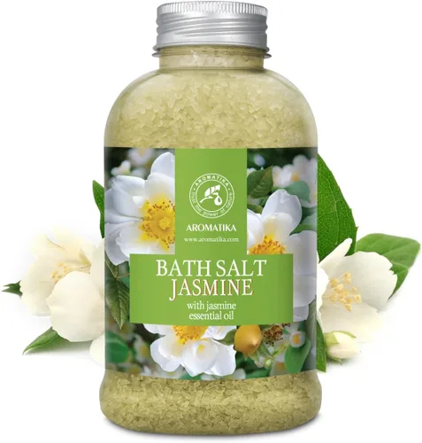 Miniatura 2 de Sal marina de baño jazmín de 21.16 onzas – Sales de baño con aceite esencial de jazmín para baño – baño relajante – Cuidado corporal – Relajación