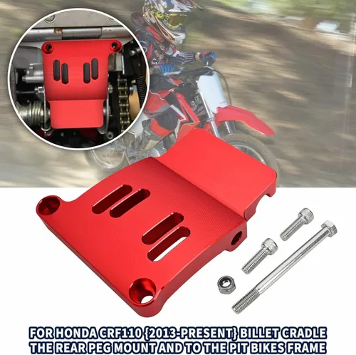 Miniatura 6 de Canitu Kit de soporte de bastidor, soporte de marco de aluminio Billet de alta resistencia, soportes de clavija trasera para bicicleta, adaptador