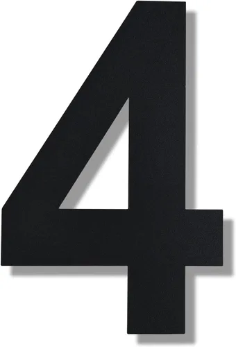 Miniatura 12 de BetLight Números de casa modernos, 8 pulgadas de alto, de acero inoxidable, flotante, número de dirección para exterior/negro/número 9