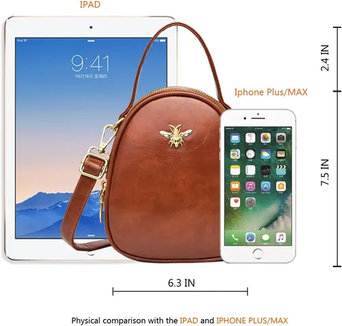 Miniatura 4 de Bandolera pequeña, bolsa elegante estilo mensajero, cartera, bolsa de mano para mujer