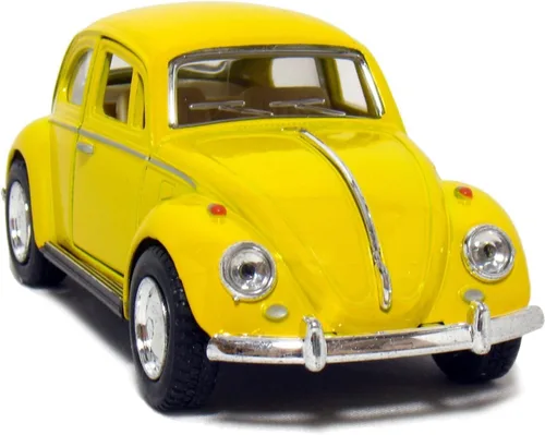 Miniatura 7 de KiNSMART - 1967 Volkswagen Classic Beetle 5 pulgadas Escala 1:32 Die Cast Metal Modelo Juguete (negro)