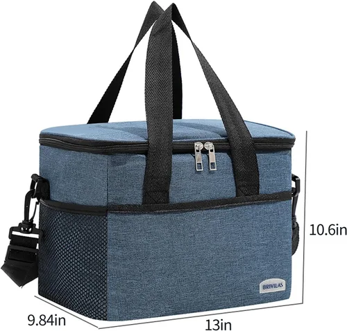 Miniatura 3 de BY-J Bolsa térmica suave, hielera plegable aislada a prueba de fugas, lonchera grande para hombres y mujeres, enfriador de lados suaves para picnic