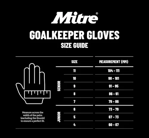 Miniatura 7 de Mitre Guantes de portero de fútbol de magnetita Negro/Azul/Amarillo