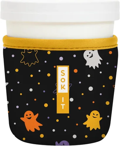 Miniatura 118 de Sok It IceCreamSok - Funda de neopreno aislada (flores abstractas, pintas de helado cónicas)