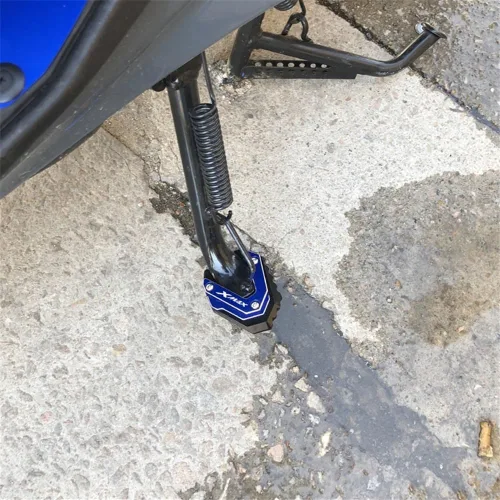Miniatura 2 de WONANG Motorcycle Side Stand pad for Y&AMAHA Xmax 300 2023 Xmax 125 250 400 X-MAX300 Motorcycle CNC Side Stand Enlarger Kickstand Pad (Color : 1)