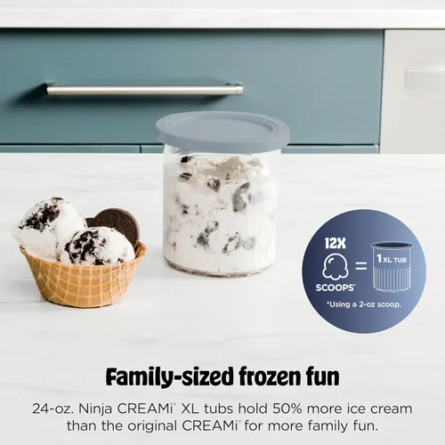 Miniatura 5 de Ninja CREAMi Deluxe Máquina de Helados y Postres Congelados para Helados, Sorbetes, Batidos, Yogur Congelado y Más, 11 en 1, Capacidad XL, Plateado
