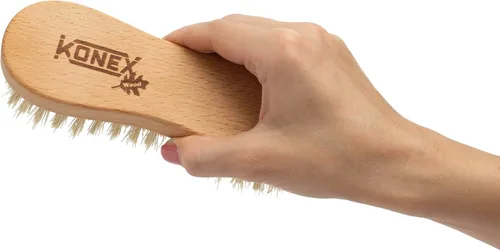 Miniatura 5 de KONEX Cepillo de Mano de Limpieza Utilitario Económico de Fibra de Nylon Cepillo de Fregar Manual de Servicio Pesado con Cerdas Rígidas Cuerpo