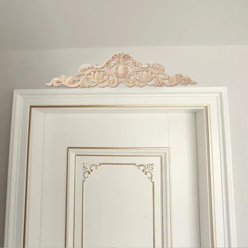 Miniatura 7 de Onlay de madera, apliques de madera sin pintar y onlays para muebles, apliques decorativos de madera, apliques de madera y onlays muebles Onlay