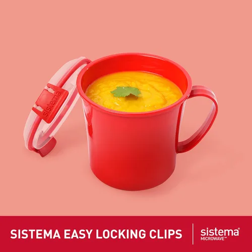 Miniatura 2 de Sistema Taza de sopa para microondas con tapa y ventilación de liberación de vapor