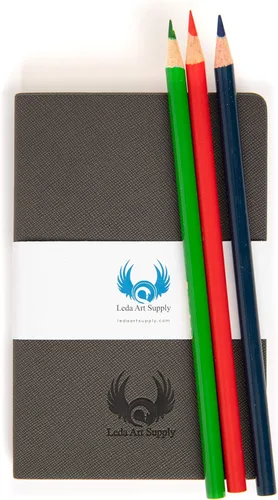 Miniatura 4 de Leda Art Supply Cuaderno de bocetos de bolsillo - Papel de dibujo grueso para rotulador, acuarela, lápiz, medios mixtos - 160 páginas en blanco