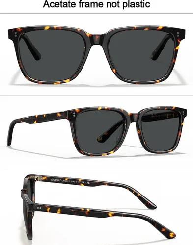 Miniatura 75 de Carfia Chic - Lentes de sol polarizados para mujer, protección UV400, marco de acetato pulido a mano