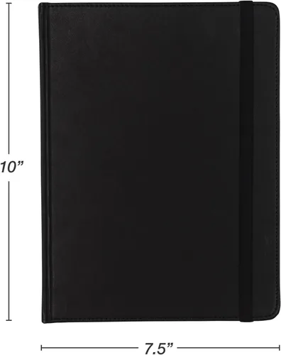 Miniatura 3 de Samsill, diario de escritura, cubierta de tapa dura, tamaño clásico, 5,25 pulgadas x 8,25 pulgadas, 120 hojas revestidas (240 páginas), negro