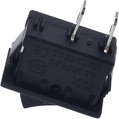 Miniatura 5 de Rocker Switch 10pcs KCD1-101 Rocker Power Switch 6A250V 10A125V Button Switch SKPT 2 feet 15 * 21mm on/Off Control Switch Black ON-Off, Gris