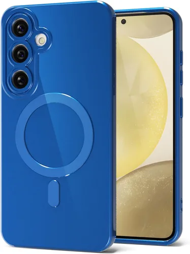 Miniatura 95 de Svanove para Samsung Galaxy S22 Funda de teléfono de silicona magnética, compatible con Magsafe, linda para mujeres, brillante color brillante, gel