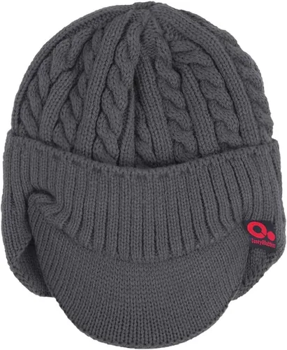 Miniatura 55 de Janey&Rubbins Gorro de punto diario con orejeras con forro polar y calavera