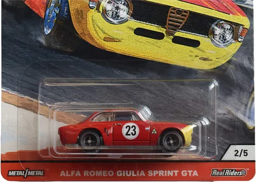Miniatura 2 de Hot Wheels Car Culture Door Slammers Alfa Romeo Giulia Sprint GTA 2/5, rojo