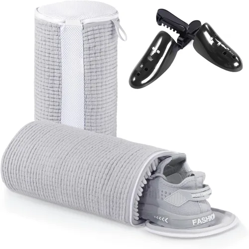 Miniatura 9 de Teletrogy Bolsa de Lavandería para Zapatos Mantén los Zapatos Limpios, Bolsa de Lavado de Zapatos para Lavadora, Bolsa de Lavado de Lavandería