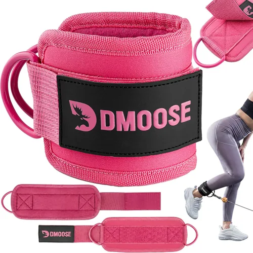 Miniatura 11 de DMoose Fitness Ankle Strap for Cable Machine - One Size Fit with Premium Padding Cuffs, Ankle Bands for Working Out, Booty Workouts, Leg Extension