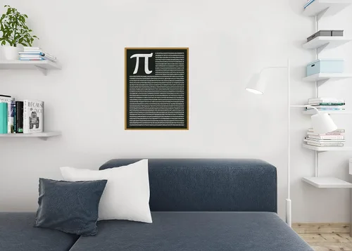 Miniatura 4 de Póster Pi de matemáticas para escuela secundaria matemáticas hasta 1801 decimales letras griegas en el aula de ciencias educativas, profesores