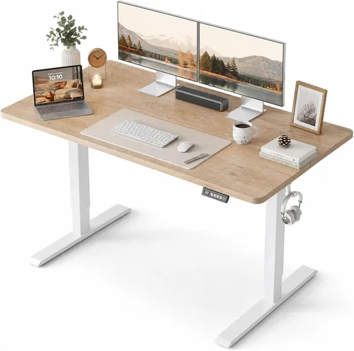 Miniatura 10 de Grandder 55x32 Escritorio Eléctrico Grande de Pie, Escritorio de Computadora con Altura Ajustable con 2 Ajustes de Memoria, Escritorio de Pie