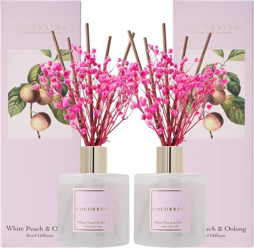 Miniatura 32 de Cocorrína Juego de difusor de varillas - Difusor perfumado de rosa satinada con varillas para el hogar, difusor de varillas para decoración