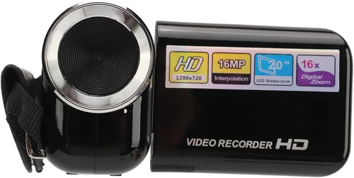 Miniatura 7 de ASHATA Cámara digital portátil 1080P HD 16MP, videocámaras de video con zoom 16x, pantalla LCD de 2 pulgadas, temporizador automático, grabación