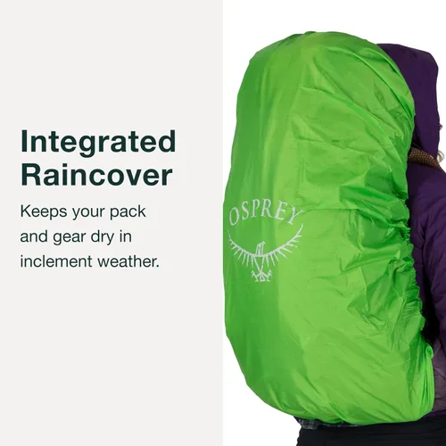 Miniatura 5 de Osprey Aura AG 65L Mochila de mochilero para mujer, morado encantamiento, WM/L Encantamiento púrpura