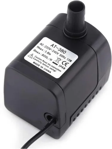 Bomba sumergible eléctrica Bomba de agua de 15 W, bomba sumergible para tanque de peces, bomba de fuente de circulación de estanque de jardín, bomba