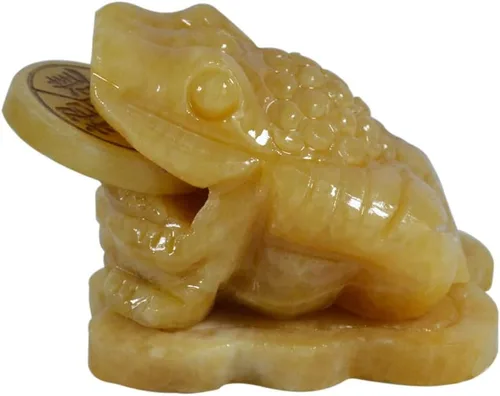 Miniatura 8 de Feng Shui Jade Rana de dinero de tres patas, estatua de sapo de dinero, estatua de sapo de dinero, decoración para tablero de instrumentos