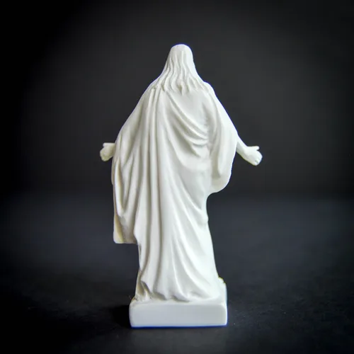 Miniatura 4 de Estatua de Christus SUD de mármol de inmitación (3")