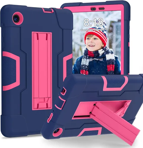 Miniatura 8 de Bingcok Funda TCL TAB 8 LE para niños, funda híbrida resistente de cuerpo completo a prueba de golpes para TCL Tab 8 LE (modelo: 9137W) 2023/TCL Tab