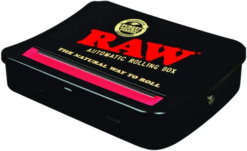 Miniatura 2 de RAW Caja de enrollado automática ajustable de 79 mm para cigarrillos (ROJO)