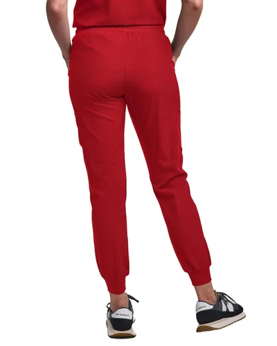 Miniatura 92 de Green Town Conjunto de ropa quirúrgica para mujer, pantalón deportivo y parte superior con cuello en V, 5 bolsillos, cintura de yoga, uniforme