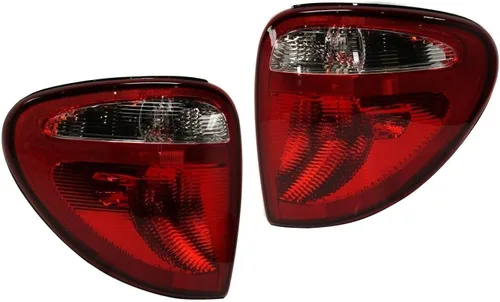 Juego de 2 luces traseras, luces traseras rojas, transparentes, freno para Chrysler para Town & Country 2004-2007, para Dodge para caravana