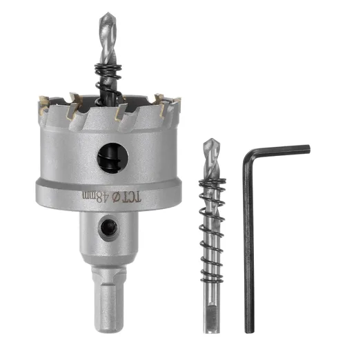 Miniatura 47 de HARFINGTON Cortador de carburo de sierra de agujero de metal de 0.472 in / 0.47 pulgadas de diámetro para acero inoxidable, metal, aleación