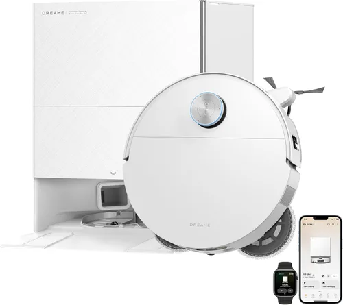 Miniatura 12 de DREAME X60 Max - Robot aspirador y trapeador ultra completo, diseño ultrafino, succión de 35,000 Pa, vaciado automático y recarga, trapeador Blanco