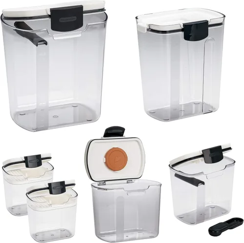 Miniatura 5 de Progressive ProKeeper Baker's - Juego de recipientes contenedores herméticos de almacenamiento de cocina para harina, azúcar y más, mantiene