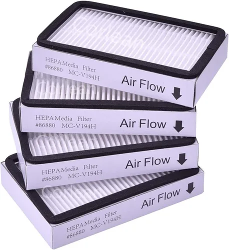 Paquete de 4 filtros HEPA para aspiradora de escape Kenmore EF-2 86880. Comparar con reemplazar Sears Kenmore Part # 20-86880 (86880), 40320, EF2,