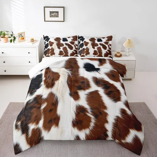 Miniatura 39 de Erosebridal Juego de edredón de murciélago tamaño Queen para niños y niñas, juego de ropa de cama con degradado de arco iris, juego de edredón Multi