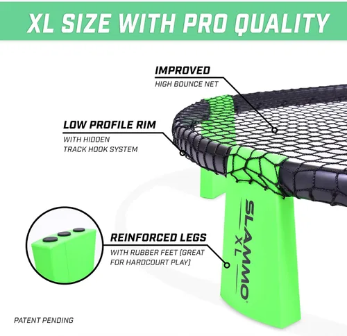 Miniatura 5 de GoSports Slammo XL Juego enorme red de 48 pulgadas, ideal para principiantes, jugadores más jóvenes o juegos en grupo