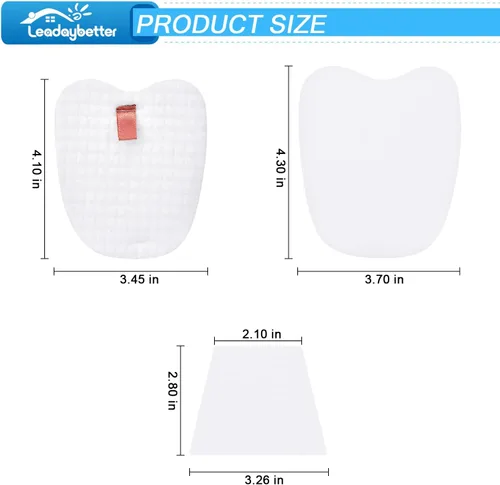 Miniatura 4 de Leadaybetter 8 prefiltros (4 espuma + 4 fieltro) y 4 postfiltros para Shark Rocket Zero-M Ultra-Light Cable Stick HV345 ZS350 ZS350C ZS351 ZS351C